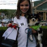 Smallest Dog, 2nd Place- Nellie & her little human.